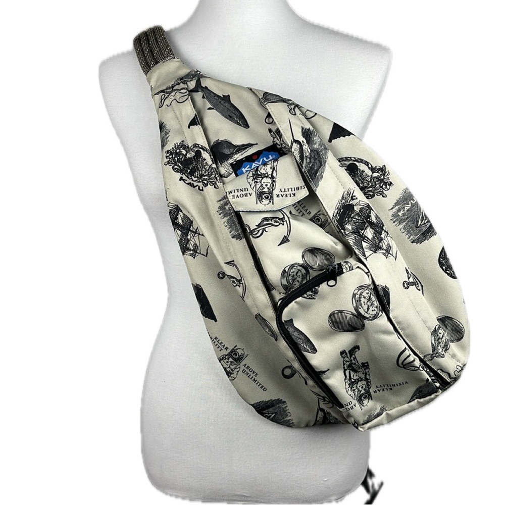 Kavu Natural Diver Rope Sling Bag Hiking Travel Gorpcore Active Outdoor RARE